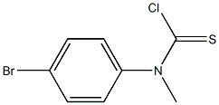 N-(4-ブロモフェニル)-N-メチルチオカルバモイルクロリド 化学構造式