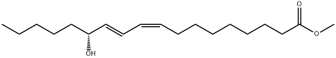 (R,9Z,11E)-13-ヒドロキシ-9,11-オクタデカジエン酸メチル 化学構造式