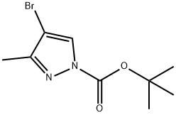 tert-Butyl 4-bromo-3-methyl-1H-pyrazole-1-carboxylate Struktur