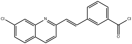 (E)-3-[2-(7-Chloro-2-quinolinyl)ethenyl]benzoy Chloride Structure