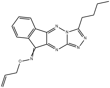 10H-INDENO[2,1-E]-1,2,4-TRIAZOLO[4,3-B][1,2,4]TRIAZIN-10-ONE, 3-BUTYL-, O-2-PROPEN-1-YLOXIME|