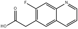 2-(7-fluoroquinolin-6-yl)acetic acid Struktur
