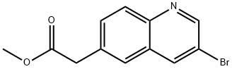 2-(3-溴喹啉-6-基)乙酸甲酯 结构式