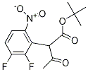 tert-butyl 2-(2,3-difluoro-6-nitrophenyl)-3-oxobutanoate Struktur