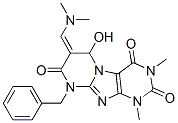 Pyrimido[2,1-f]purine-2,4,8(1H,3H,9H)-trione,  7-[(dimethylamino)methylene]-6,7-dihydro-6-hydroxy-1,3-dimethyl-9-(phenylmethyl)-  (9CI)|