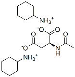 N-acetyl-L-aspartic acid, cyclohexylamine salt Struktur