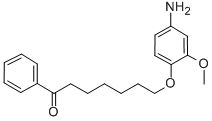 HEPTANOPHENONE, 7-(4-AMINO-2-METHOXYPHENOXY)- Structure