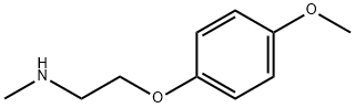 2-(4-メトキシフェノキシ)-N-メチル-1-エタンアミン 化学構造式