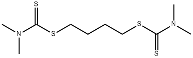 1,4-butanediyl bis(dimethyldithiocarbamate) Structure
