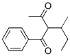1-フェニル-2-sec-ブチル-1,3-ブタンジオン 化学構造式