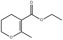 3-エトキシカルボニル-5,6-ジヒドロ-2-メチル-4H-ピラン 化学構造式