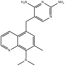 5-[(2,4-ジアミノ-5-ピリミジニル)メチル]-N,N-ジメチル-7-メチル-8-キノリンアミン