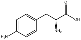 (R)-4,α-ジアミノベンゼンプロピオン酸 化学構造式