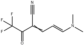 5-(DiMethylaMino)-2-(2,2,2-trifluoroacetyl)penta-2,4-dienenitrile Structure