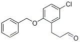 Benzenepropanal, 5-chloro-2-(phenylMethoxy)- Structure