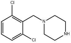 1-(2,6-ジクロロベンジル)ピペラジン 化学構造式