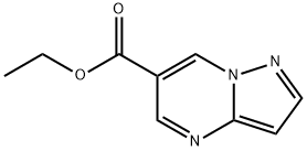 吡唑并[1,5-A]嘧啶-6-羧酸乙酯 结构式