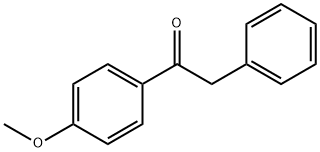 1-(4-メトキシフェニル)-2-フェニルエタノン 化学構造式