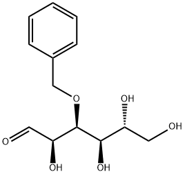 3-O-ベンジル-D-グルコピラノース 化学構造式
