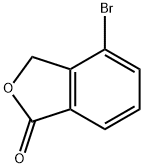 4-ブロモ-2-ベンゾフラン-1(3H)-オン 化学構造式