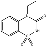 4-Ethyl-2H-1,2,4-benzothiadiazin-3(4H)-on-1,1-dioxide Structure