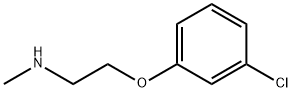 [2-(3-クロロフェノキシ)エチル]メチルアミン 化学構造式