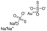 チオ硫酸/金/ナトリウム,(2:1:3) 化学構造式