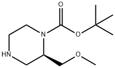 tert-butyl (2R)-2-(MethoxyMethyl)piperazine-1-carboxylate Structure