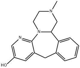 8-ヒドロキシミルタザピン 化学構造式