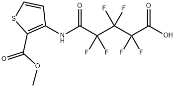 2,2,3,3,4,4-hexafluoro-5-{[2-(methoxycarbonyl)-3-thienyl]amino}-5-oxopentanoic acid|