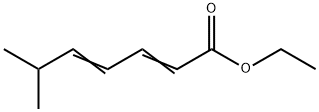 6-メチル-2,4-ヘプタジエン酸エチル 化学構造式