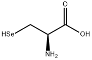 (R)-3-セレニル-2-アミノプロパン酸 化学構造式