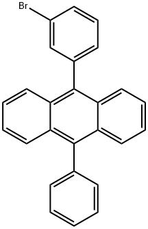 9-(3-broMophenyl)-10-phenyl-anthracene Structure