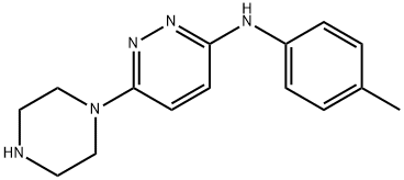 6-(PIPERAZIN-1-YL)-N-(P-TOLYL)PYRIDAZIN-3-AMINE, 1023812-60-3, 结构式