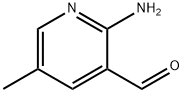 2-氨基-5-甲基-3-吡啶甲醛, 1023814-35-8, 结构式