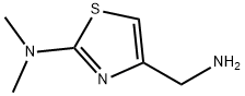 4-(アミノメチル)-N,N-ジメチル-1,3-チアゾール-2-アミン 化学構造式