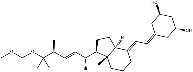 (1R,3R)-5-((E)-2-((1R,3aS,7aR)-1-((2R,5S,E)-6-(MethoxyMethoxy)-5,6-diMethylhept-3-en-2-yl)-7a-Methyldihydro-1H-inden-4(2H,5H,6H,7H,7aH)-ylidene)ethylidene)cyclohexane-1,3-diol Structure
