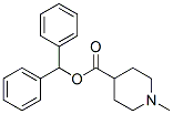 benzhydryl 1-methylpiperidine-4-carboxylate Struktur