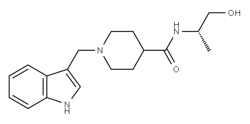 L-2-(1-Skatyl-4-isonipecotamido)-1-propanol Structure
