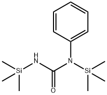 1-フェニル-1,3-ビス(トリメチルシリル)尿素 化学構造式