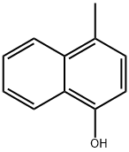 4-甲基-1-萘酚 结构式