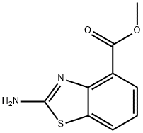 2-アミノ-1,3-ベンゾチアゾール-4-カルボン酸メチル 化学構造式