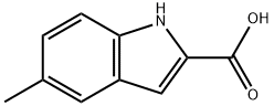 5-メチル-1H-インドール-2-カルボン酸 化学構造式