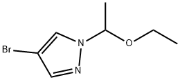 1H-Pyrazole, 4-broMo-1-(1-ethoxyethyl)- Struktur