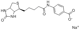 生物素4-氨基苯甲酸钠盐, 102418-74-6, 结构式