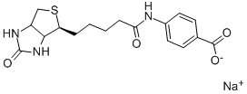 BIOTIN 4-AMIDOBENZOIC ACID SODIUM SALT Structure