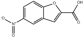 5-ニトロベンゾフラン-2-カルボン酸 化学構造式