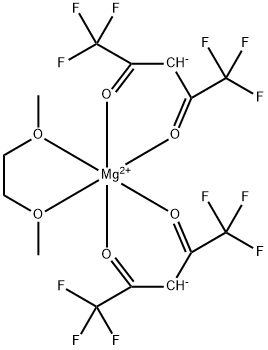 MAGNESIUM HEXAFLUOROACETYLACETONATE 1,2-DIMETHOXYETHANE COMPLEX Structure