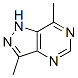 1H-Pyrazolo[4,3-d]pyrimidine, 3,7-dimethyl- (9CI) Structure