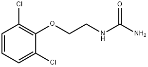 [2-(2,6-ジクロロフェノキシ)エチル]尿素 化学構造式